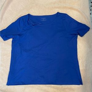 TALBOTS
 T-Shirt 2X Women’s Petite Plus w/Tie at neckline